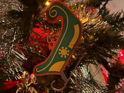 Santa Sleigh Ornament
