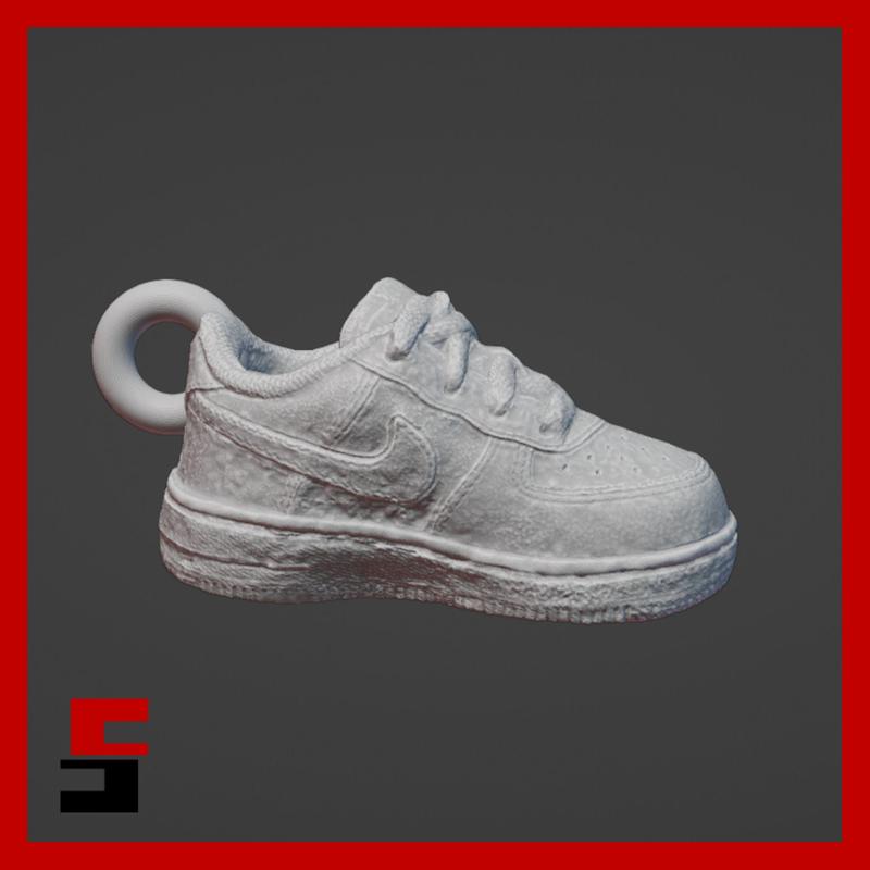 Baby Nike Air Force keychain pendant