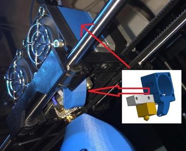 Universal Dual Extruder Printer Fan Duct
