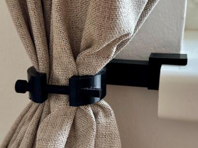 Curtain tie-back window sill - V2