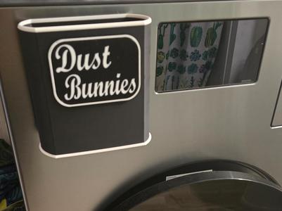 Dust Bunnies Laundry Lint Collection Bin