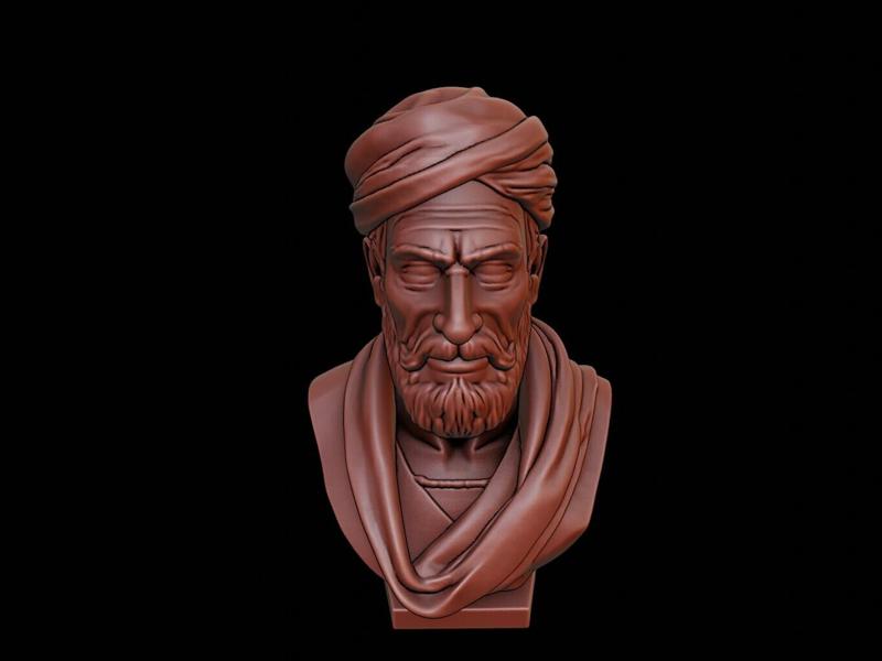 Babur Bust