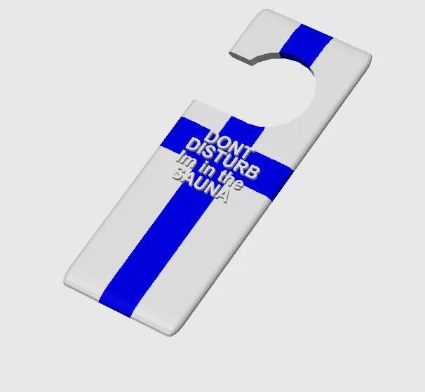 Finland Sauna Doorhanger   
