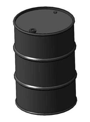 Oil barrel 200L 1/20 scale