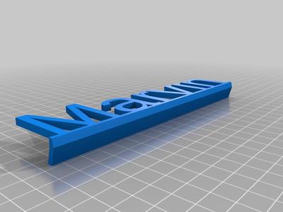 Customizable name plaque