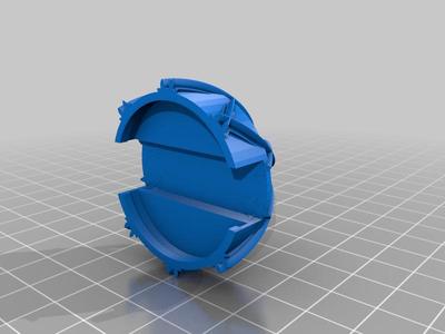 Lattice top 35mm litho bauble lid
