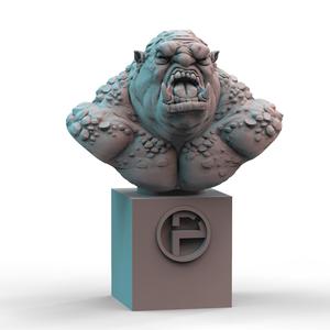 Mountain Troll Bust (pre-supported)