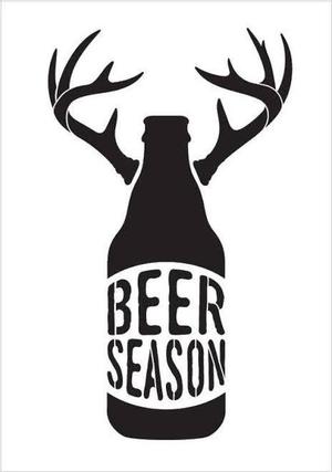 Beer Season stencil
