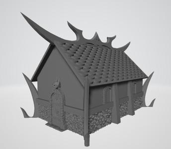 Dark Elf House for Warhammer
