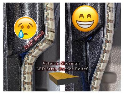 Veteran Sherman LED Strip Corner Relief Wedge