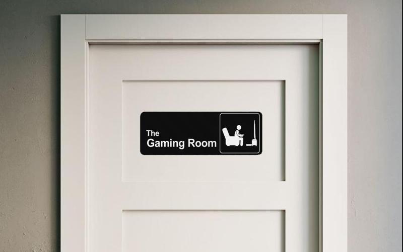 The Gaming room sign - The Office TV Series