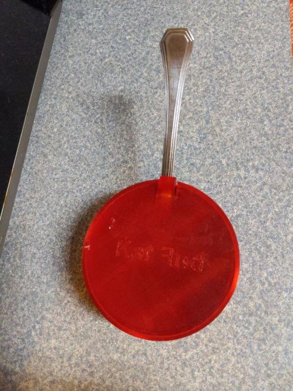 Pet Food Can Top with spoon notch