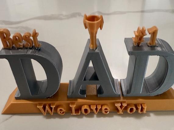 #1 Dad Desk/Shelf Sign-Father's Gift Idea