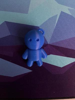 keychain with small human bob   