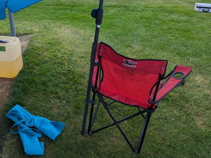 Umbrella or Parasol Holder for Camping Chair