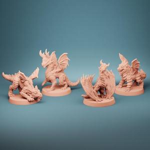 Lost Dragons Wyrmlings (Set of 4)