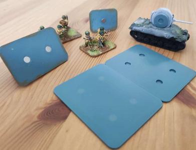 Flames of War simple bases with magnets
