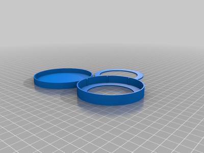 Parametric solar filter for binoculars, with nubs for soft lens border
