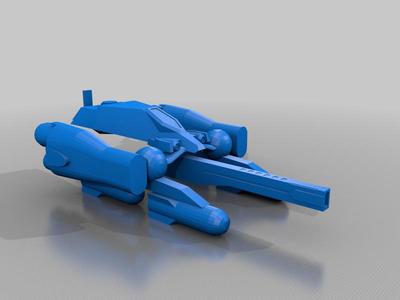 Gundam Moebius Fighter separated 02
