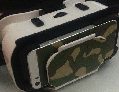 Adapter for I5, I5S, SE phones to fit VR-goggles for 4.7" - 6" phones.