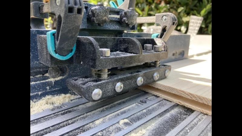 router table downholder with bearing. // Niederhalter mit Kugellager