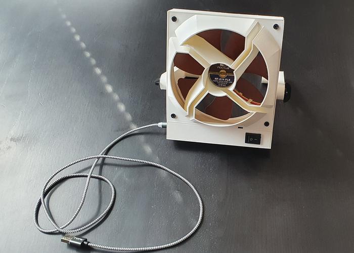 An USB Venturi desk fan ultra quiet (Version 140mn)