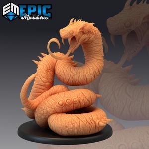 Giant Sand Snake /  Magical Ancient Serpent / Desert Basilisk / Dune Reptile
