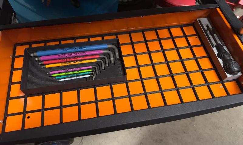 Beta C27S tool cart - Gridfinity GRIPS drawer base   