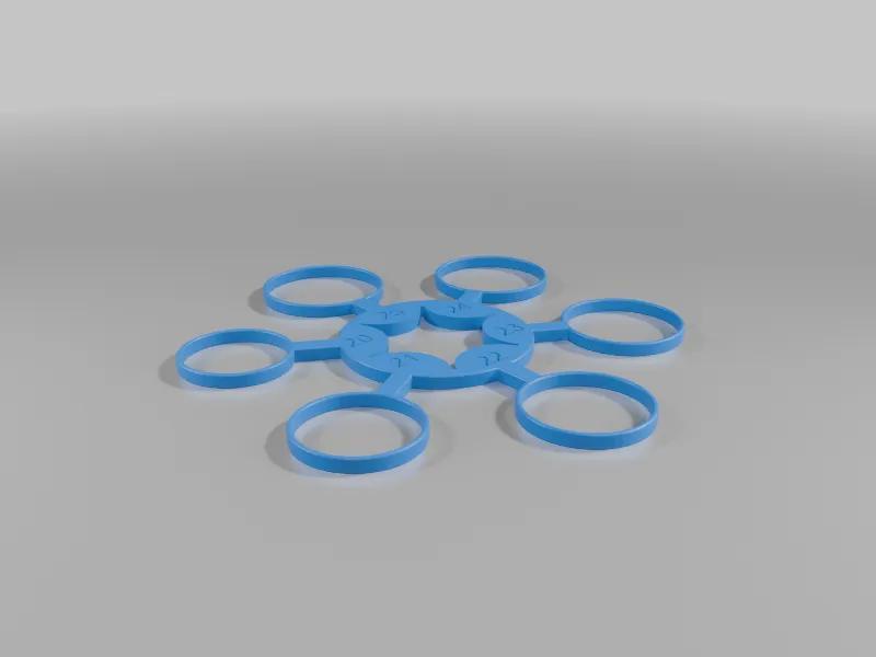 Ring Size chart from 21 to 25 mm    Baguier de 21 à 25 mm   