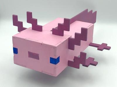 Minecraft Axolotl Laser Cut