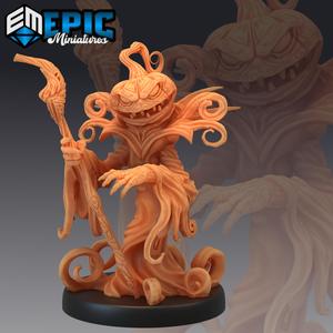 Pumpkin Reaper Staff / Scarecrow Ghost / Jack O Lantern / Halloween Spirit
