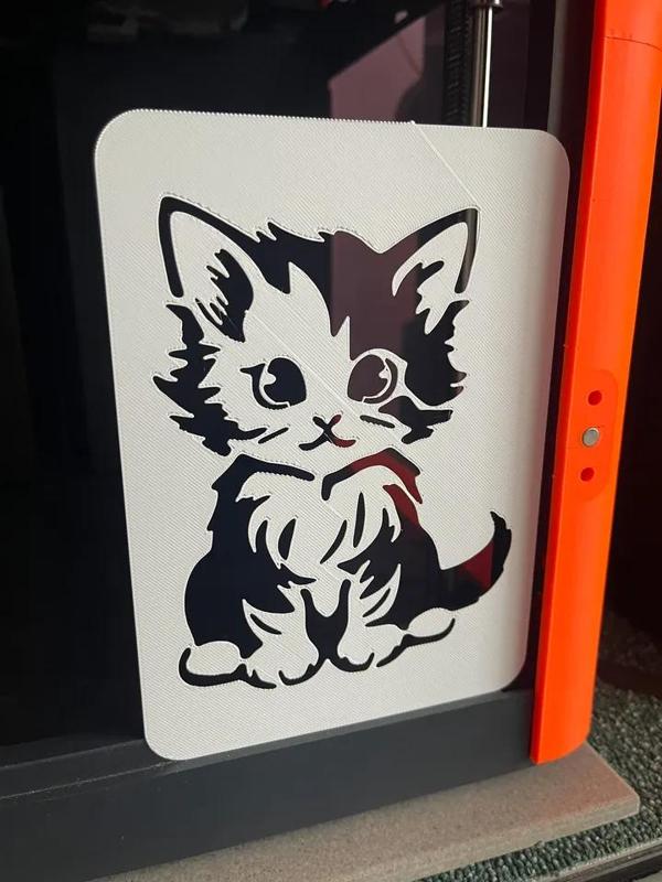 Little Kittie - Stencil template   