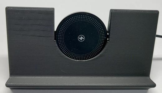 Phone stand with 55mm wireless charger insert   