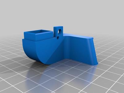 Flashforge Dreamer Creator Duct Short (5mm raised)