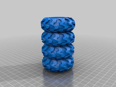Monster truck tire stack pen holder
