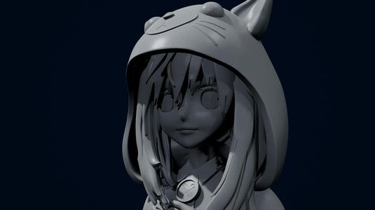 Etsuko in cat pj's 75mm