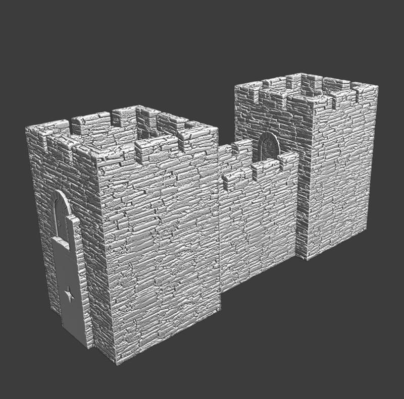 Medieval Heavy Wall - Modular Castle System