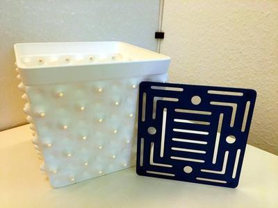 Air-square plant pot