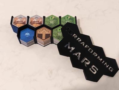 Terraforming Mars Hexagon Tile Holder