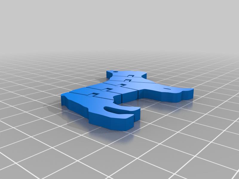 Flexi Bouly keyring - Articulated French Bulldog