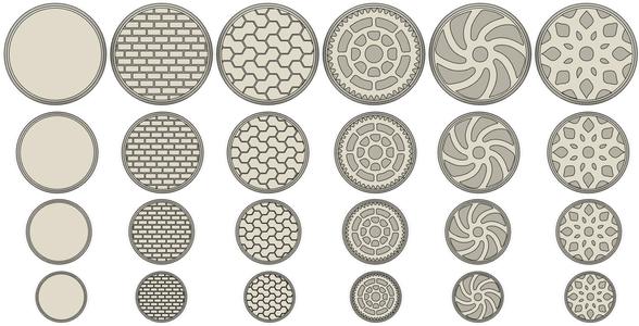 Tabletop figures texturized base