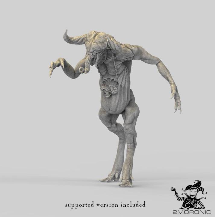 Labyrinth Guardian of the Great God Pan - Large Dark Fey version 1, 2-inch base, 80 mm height large miniature