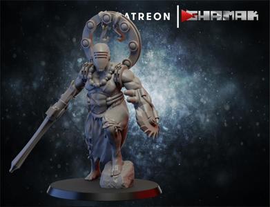 Futuristic space dark elves Ikisa 3 support ready