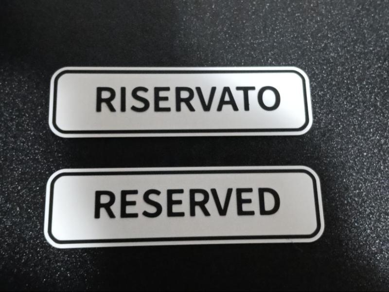 RISERVATO RESERVED TABLE RESTAURANT KITCHEN 