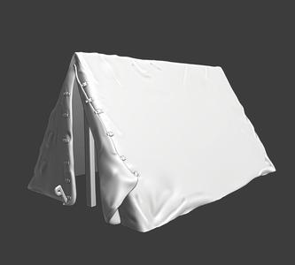 Medieval infantry tent