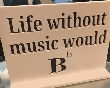 "Life Without Music..." Stand (Standing)