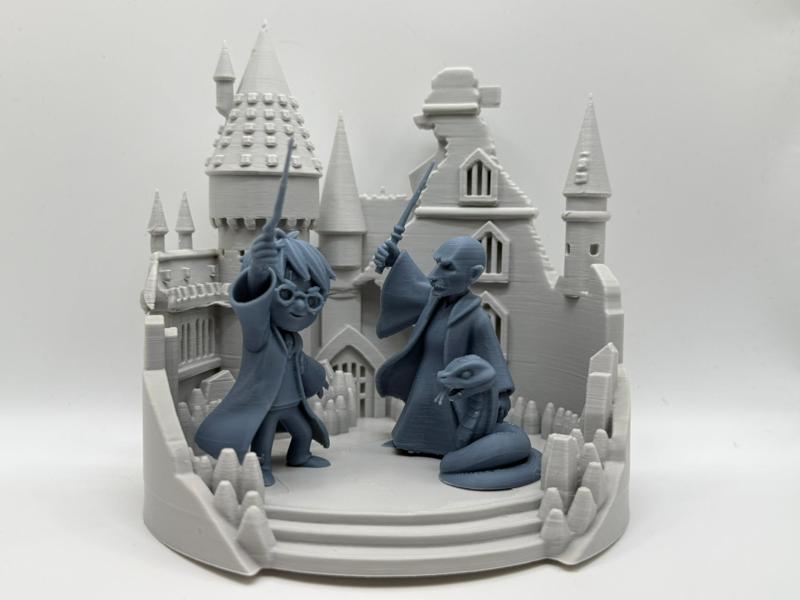 Harry Potter vs Voldemort Cartoon Diorama