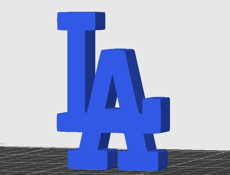 Los Angeles Dodgers LA Logo Desk Ornament Decor