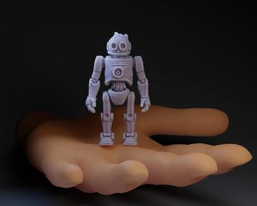 Rusty Retro Robot : Thick Version   