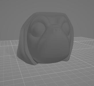 Lego Dog Head With Hood On